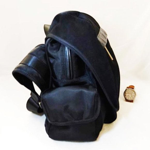 Emporio Armani Mens Messenger Bag Large Black Nylon Leather Shoulder Cro… - Picture 6 of 16